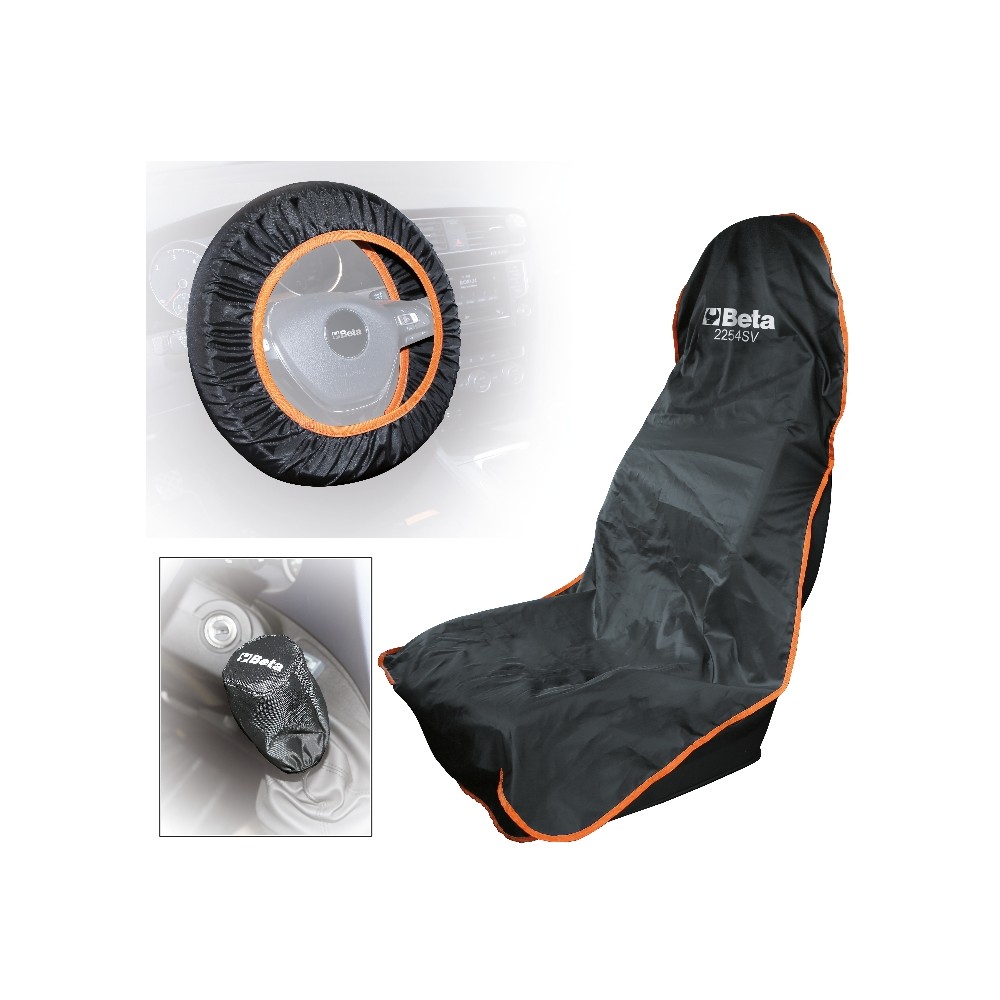 Επαναχρησιμοποιήσιμο προστατευτικό κάλυμμα για κάθισμα, τιμόνι και λεβιέ ταχυτήτων